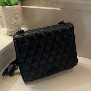 Aldo Quilted Black Crossbody Bag